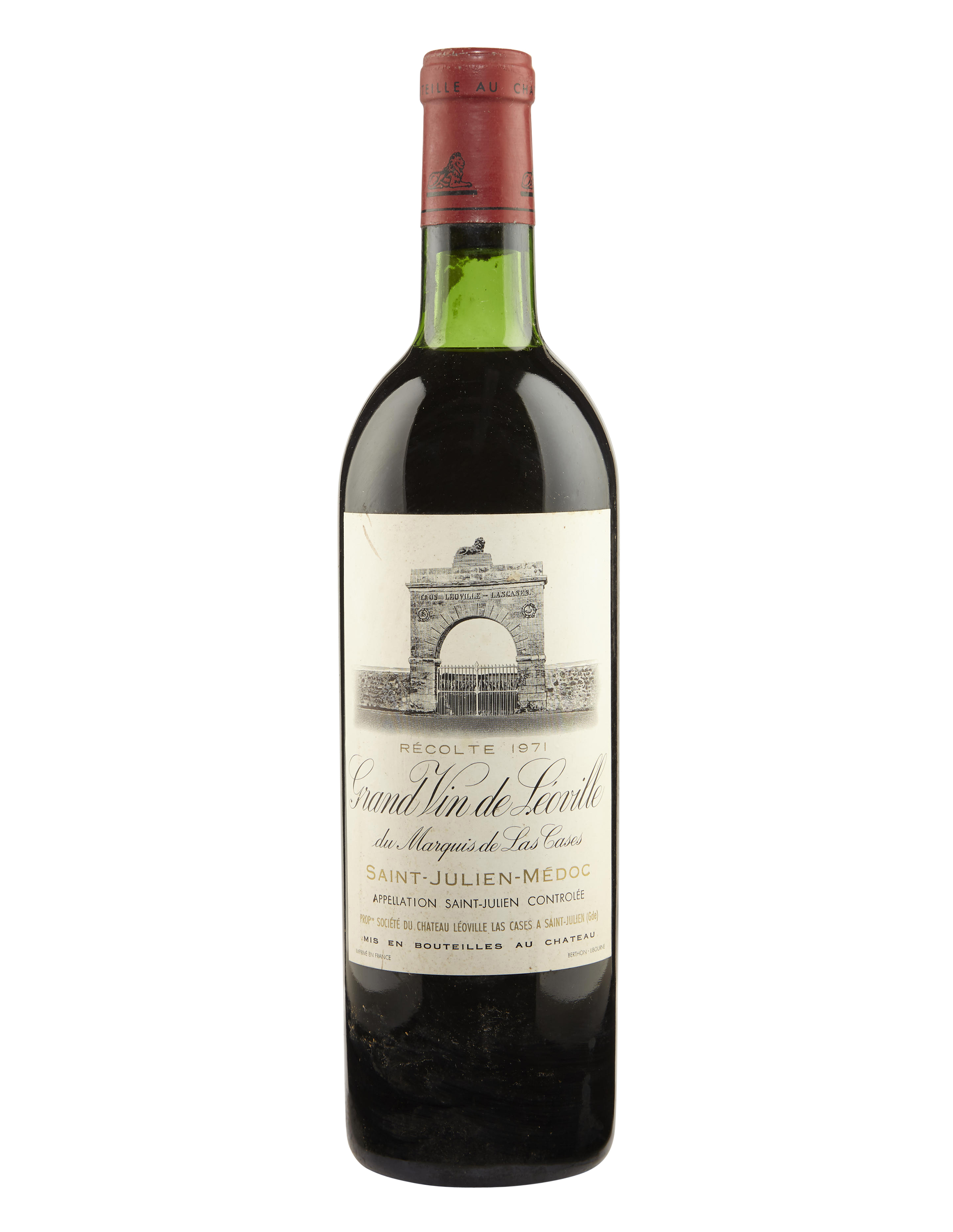 Château LéovilleLasCases 1971, SaintJulien, 2ème cru classé Christie’s